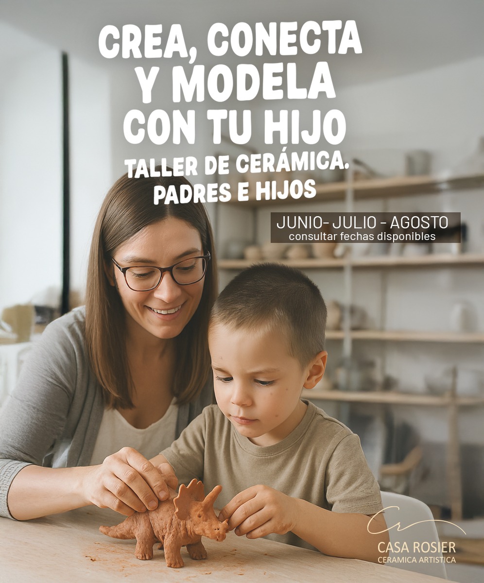 ceramica padres e hijos Taller de modelado en cerámica